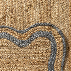 HomeRoots 5' X 8' Natural Jute Hand-Braided Area Rug - Cozy Rustic Charm, Non-Slip Backing, and Unique Texture 712672