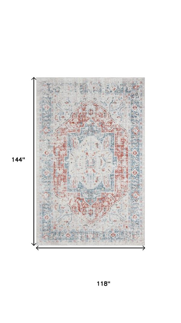 HomeRoots 6' Hand-Tufted Beige & Brown Wool Medallion Round Rug - Soft, Durable, and Perfect for Any Space 712693
