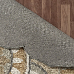 HomeRoots 5' Jute Striped Area Rug - Hand-Woven Tan & Black Design for Rustic & Modern Interiors, 5' x 8' 712709