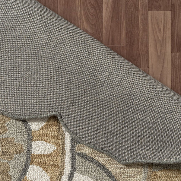 HomeRoots 5' Jute Striped Area Rug - Hand-Woven Tan & Black Design for Rustic & Modern Interiors, 5' x 8' 712709
