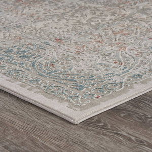 HomeRoots 5' X 8' Navy Blue Floral Area Rug - Timeless Elegance, Durable Design for High-Traffic Spaces & Homes 712720