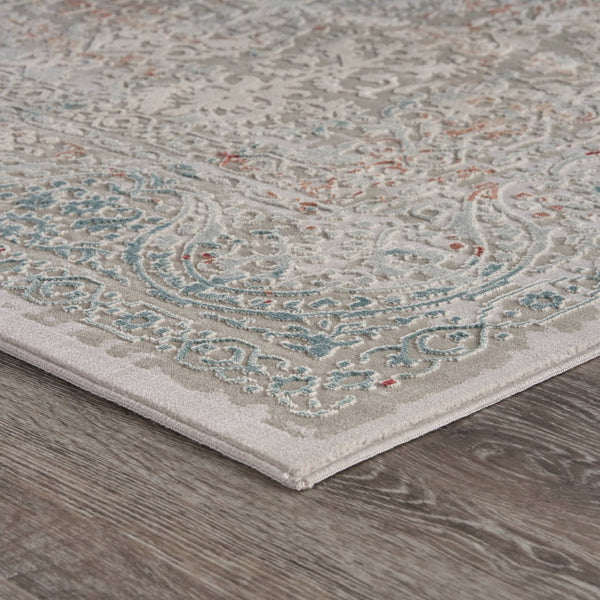 HomeRoots 5' X 8' Navy Blue Floral Area Rug - Timeless Elegance, Durable Design for High-Traffic Spaces & Homes 712720