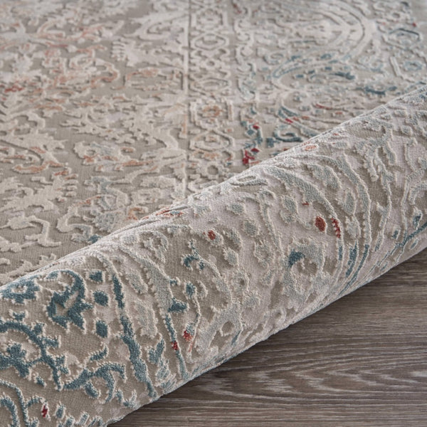 HomeRoots 5' X 8' Navy Blue Floral Area Rug - Timeless Elegance, Durable Design for High-Traffic Spaces & Homes 712720