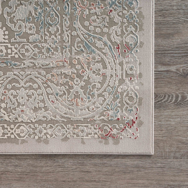 HomeRoots 5' X 8' Navy Blue Floral Area Rug - Timeless Elegance, Durable Design for High-Traffic Spaces & Homes 712720