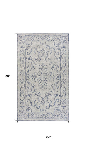 HomeRoots 5' Geometric Area Rug in Black and Beige - Durable, Stylish, Low-Pile Design for High-Traffic Areas 712747