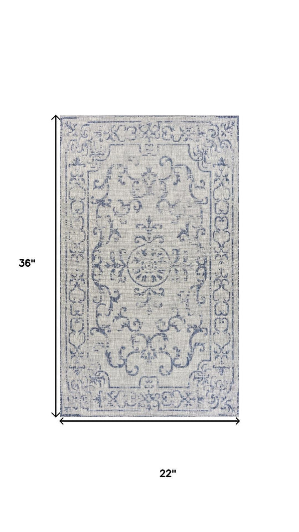 HomeRoots 5' Geometric Area Rug in Black and Beige - Durable, Stylish, Low-Pile Design for High-Traffic Areas 712747