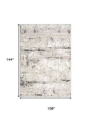 HomeRoots 5' Blue and Sky Blue Floral Distressed Area Rug - Bohemian Chic, Durable, Stain-Resistant Comfort! 712788
