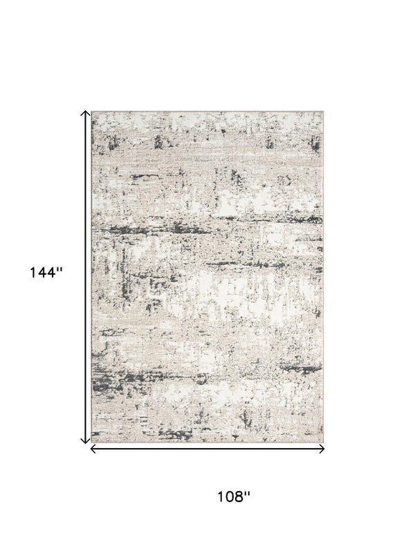 HomeRoots 5' Blue and Sky Blue Floral Distressed Area Rug - Bohemian Chic, Durable, Stain-Resistant Comfort! 712788