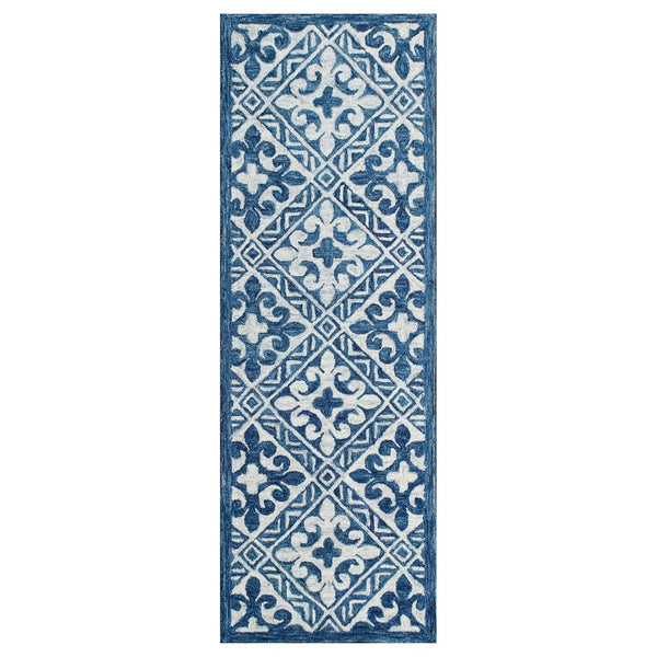 HomeRoots 9' X 12' Hand-Knotted White and Ivory Striped Area Rug - Elegant Comfort for Any Room Décor! 712816
