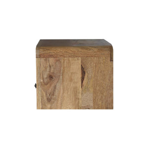 HomeRoots 22" Elegant Solid Wood Floating Nightstand with Drawer & Shelf for Stylish Bedroom Organization 712841