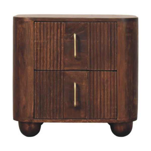 HomeRoots 18" Brown Solid Wood Floating Nightstand - Rustic Wall-Mounted Storage for Bedroom & Living Room 712844