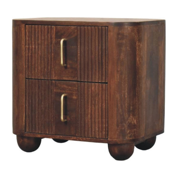 HomeRoots 18" Brown Solid Wood Floating Nightstand - Rustic Wall-Mounted Storage for Bedroom & Living Room 712844