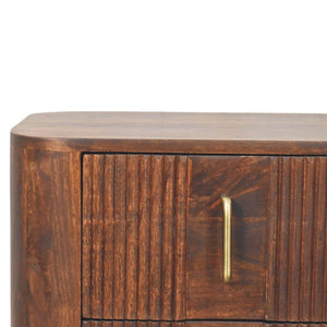 HomeRoots 18" Brown Solid Wood Floating Nightstand - Rustic Wall-Mounted Storage for Bedroom & Living Room 712844