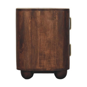 HomeRoots 18" Brown Solid Wood Floating Nightstand - Rustic Wall-Mounted Storage for Bedroom & Living Room 712844