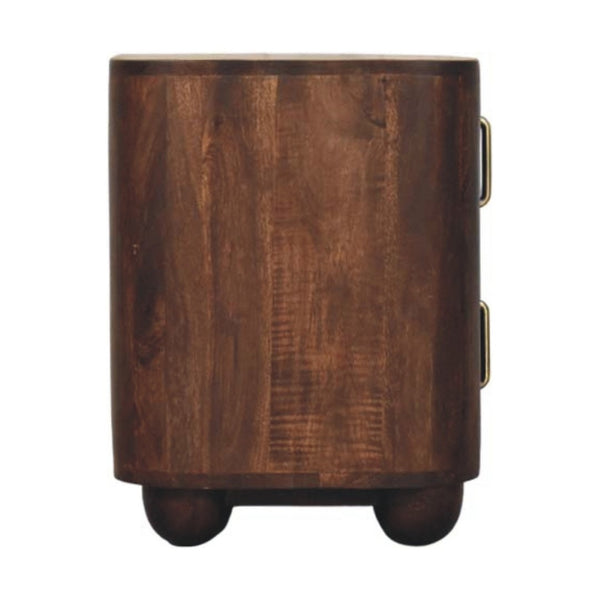 HomeRoots 18" Brown Solid Wood Floating Nightstand - Rustic Wall-Mounted Storage for Bedroom & Living Room 712844