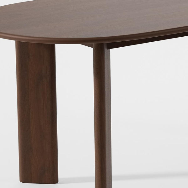 HomeRoots 66" Black Solid Wood Oval Dining Table - Timeless Craftsmanship, Modern Versatility for Any Space 712851