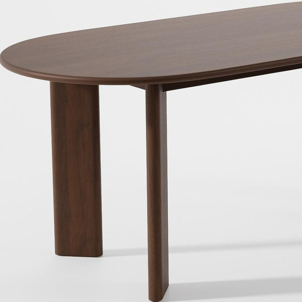 HomeRoots 66" Black Solid Wood Oval Dining Table - Timeless Craftsmanship, Modern Versatility for Any Space 712851