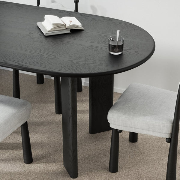 HomeRoots 66" Natural Solid Wood Oval Dining Table - Timeless Oak Centerpiece for Dining, Entertaining & More! 712852