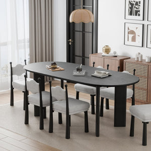 HomeRoots 66" Natural Solid Wood Oval Dining Table - Timeless Oak Centerpiece for Dining, Entertaining & More! 712852