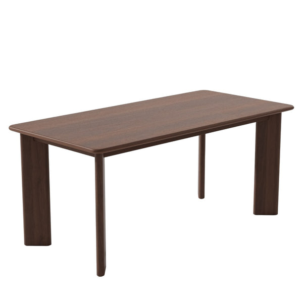 HomeRoots 66" Black Solid Wood Dining Table - Elegant Design, Durable Craftsmanship for Modern & Classic Homes 712854