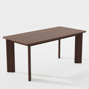 HomeRoots 66" Black Solid Wood Dining Table - Elegant Design, Durable Craftsmanship for Modern & Classic Homes 712854