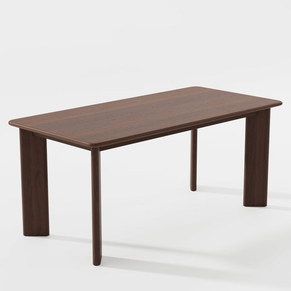 HomeRoots 66" Black Solid Wood Dining Table - Elegant Design, Durable Craftsmanship for Modern & Classic Homes 712854