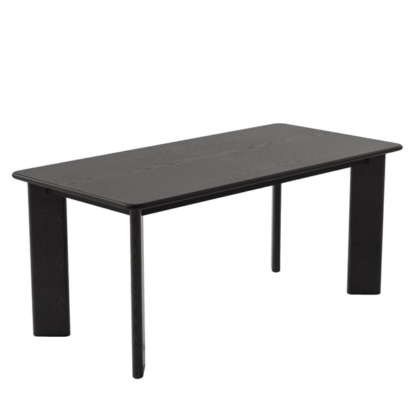 HomeRoots 66" Elegant Brown Solid Wood Oval Dining Table with Double Pedestal Base - Timeless & Durable Design 712855