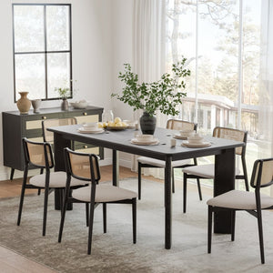 HomeRoots 66" Elegant Brown Solid Wood Oval Dining Table with Double Pedestal Base - Timeless & Durable Design 712855