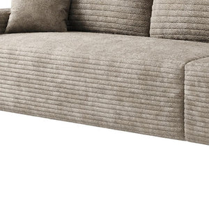 HomeRoots 168" Camel Corduroy Modular Sofa with Toss Pillows – Stylish, Versatile Comfort for Your Living Room! 712980