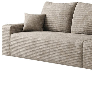 HomeRoots 168" Camel Corduroy Modular Sofa with Toss Pillows – Stylish, Versatile Comfort for Your Living Room! 712980