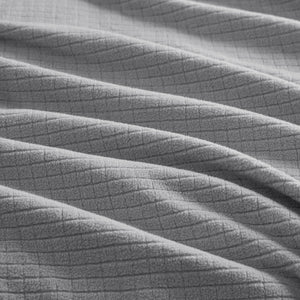 English Elm Microfleece Twin Blanket 66x90 | Ultra-Soft 100% Polyester Brushed Microfleece, Anti-Pilling Grid Touch Grey 15.55 L x 12.4 W x 7.09 H B035P294149