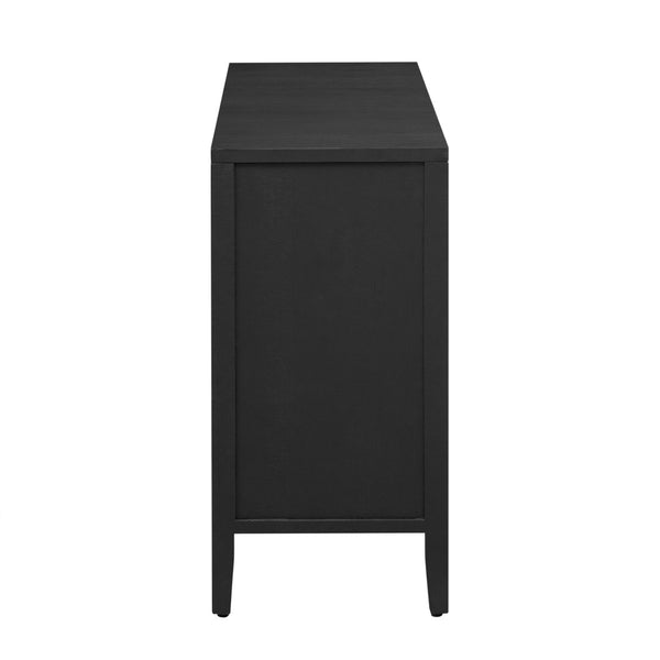 English Elm U_Style Elegant Fir Veneer Storage Cabinet With Textured Finish - Perfect For Living Room & Entryway N711P235226B-GIGA