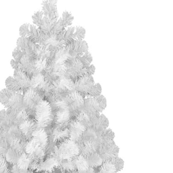 HomeRoots 7.5' White Full Pine Christmas Tree - Stunning Snowy Decor, Durable, Easy Setup, Perfect for Any Space! 713022