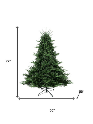HomeRoots 7' Full Pine Christmas Tree - Lifelike Artificial Holiday Tree with Dense Foliage & Easy Setup 713027