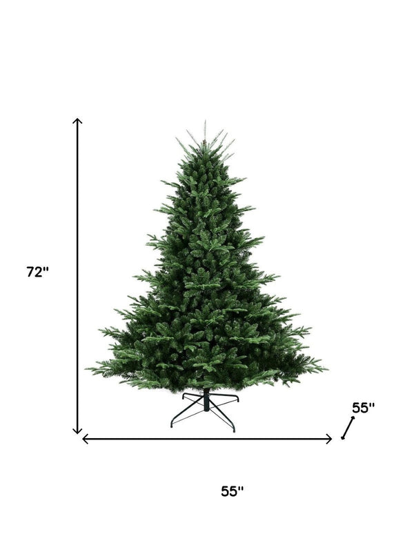 HomeRoots 7' Full Pine Christmas Tree - Lifelike Artificial Holiday Tree with Dense Foliage & Easy Setup 713027