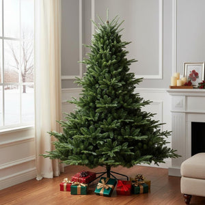 HomeRoots 8' Full Pine Christmas Tree - Lush, Durable & Easy-Setup Artificial Tree for Timeless Holiday Cheer 713029