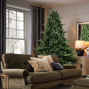 HomeRoots 9' Full Pine Christmas Tree - Lifelike, Easy Setup, Durable, Perfect for Holiday Décor & Gatherings! 713030