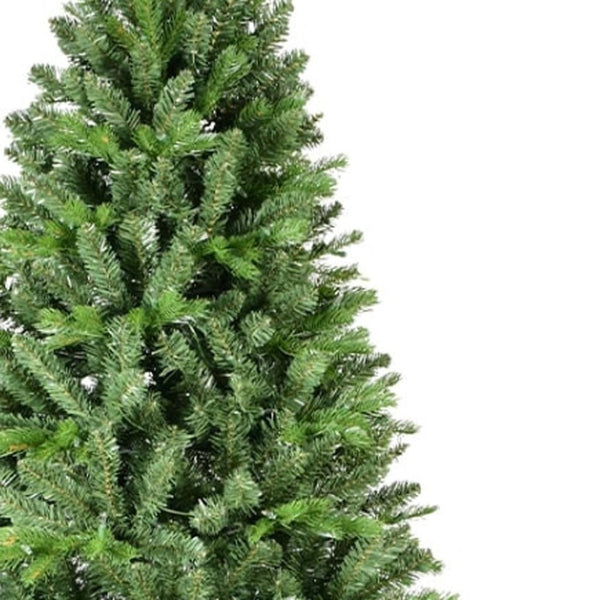 HomeRoots 7' Full Pine Christmas Tree - Lifelike, Easy Setup Holiday Decor with Hinged Branches for Any Space 713033