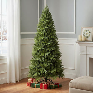 HomeRoots 8' Full Pine Christmas Tree - Lifelike, Durable, and Perfect for Holiday Decor in Any Space! 713035