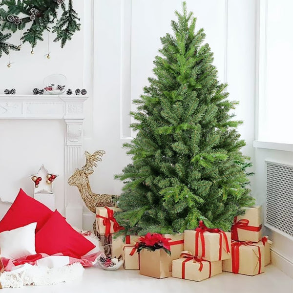 HomeRoots 8' Full Pine Christmas Tree - Lifelike, Durable, and Perfect for Holiday Decor in Any Space! 713035