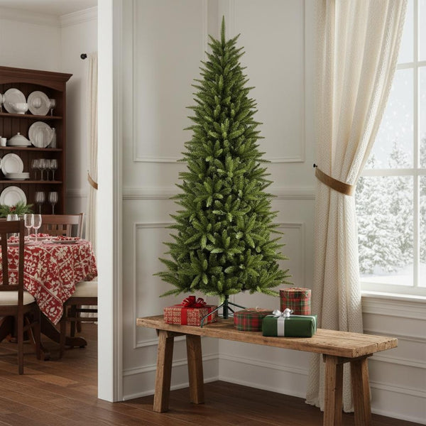 HomeRoots 6' Full Pine Christmas Tree – Lifelike & Easy-Setup Holiday Decor for Homes, Offices & More! 713038