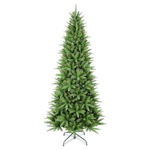HomeRoots 9' Full Pine Christmas Tree - Lifelike, Dense Foliage for Elegant Holiday Decor, Easy Setup & Storage 713041