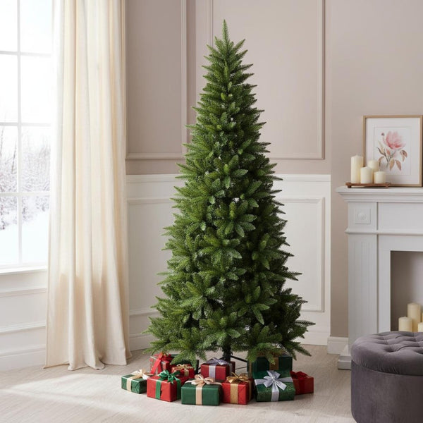 HomeRoots 5' Full Pine Christmas Tree – Pre-Decorated Rustic Charm for Effortless Holiday Elegance at Home 60 713042