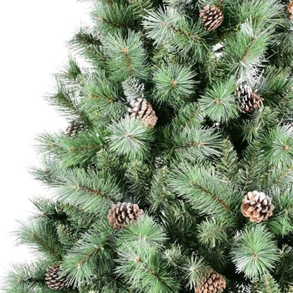 HomeRoots 7' Full Pine Christmas Tree - Lifelike, Easy Assembly, Low Maintenance Holiday Decor for Any Space 713044