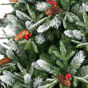 HomeRoots 7.5' White Full Pine Christmas Tree - Elegant Holiday Centerpiece with 2,514 Tips for Custom Decor 713052