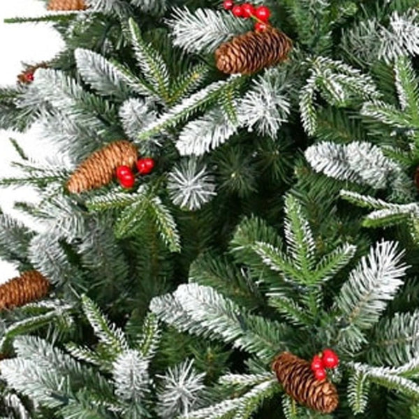 HomeRoots 7.5' White Full Pine Christmas Tree - Elegant Holiday Centerpiece with 2,514 Tips for Custom Decor 713052
