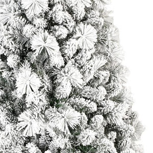 HomeRoots 7.5' White Full Pine Christmas Tree - Elegant Artificial Holiday Centerpiece for Homes & Offices 713059