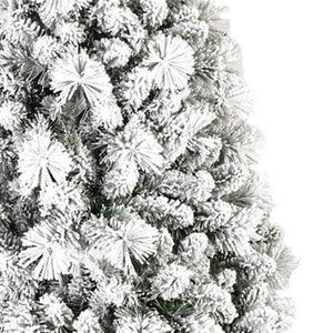 HomeRoots 8' White Full Pine Christmas Tree - Lush, Frosted Look for Elegant Holiday Décor & Easy Maintenance 713060