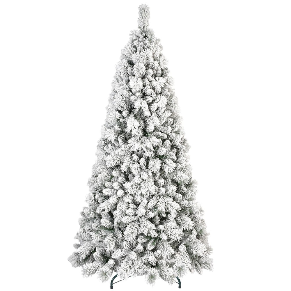HomeRoots 9' White Full Pine Christmas Tree - Elegant Artificial Centerpiece for Modern Holiday Decor & Charm 713061