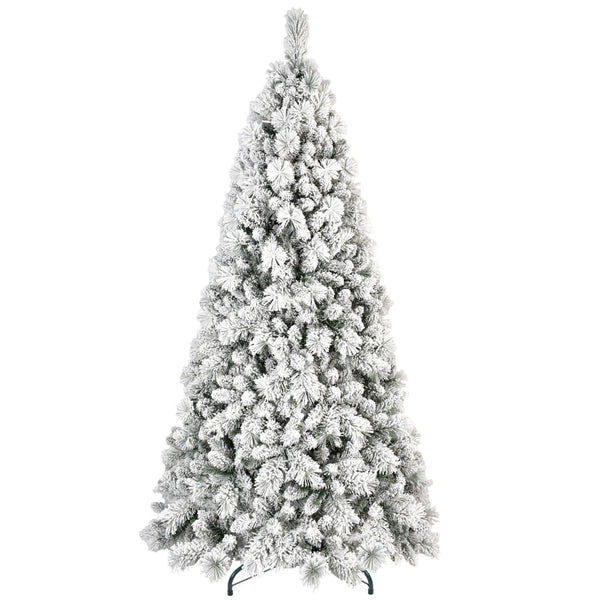 HomeRoots 9' White Full Pine Christmas Tree - Elegant Artificial Centerpiece for Modern Holiday Decor & Charm 713061